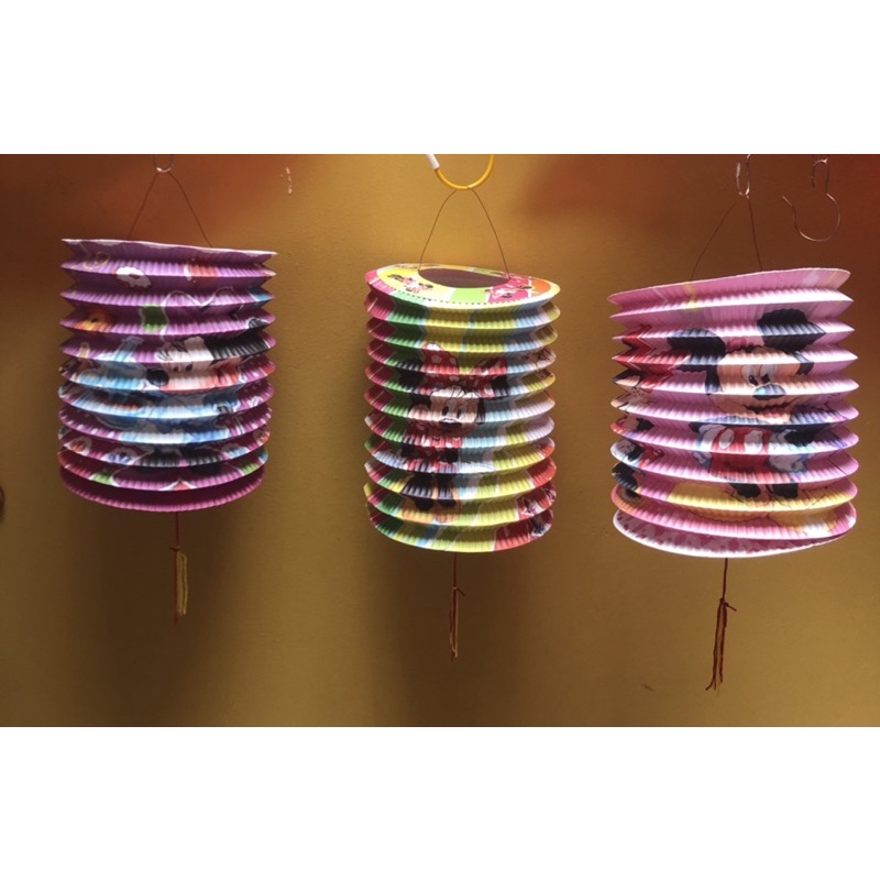 Lồng đèn trung thu hình trụ giấy cho bé, hàng nhập Quảng Châu