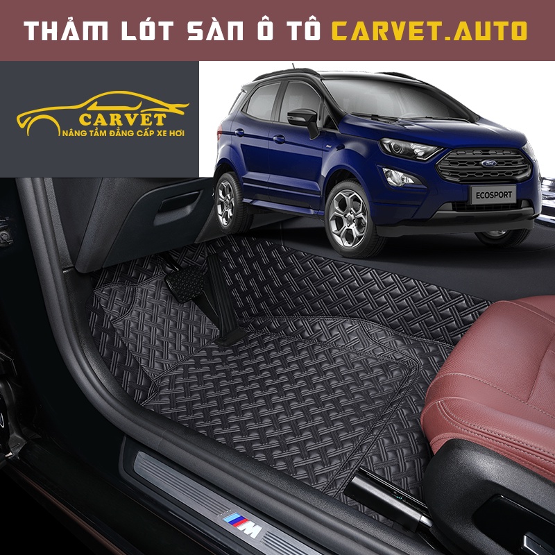 Thảm lót sàn 5d 6d cho Ford Ecosport da Pu loại 1, thảm trải sàn xe hơi chống xước, giảm ồn