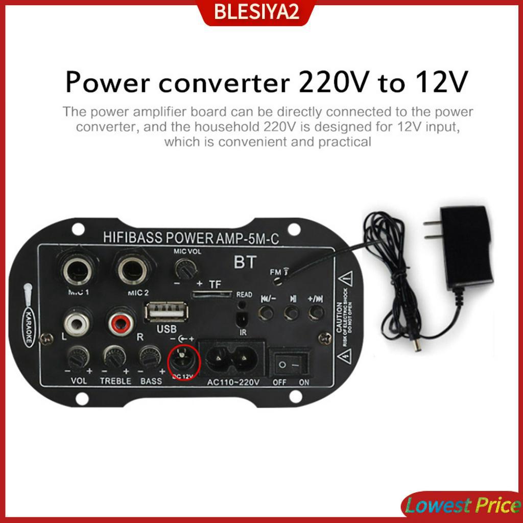 Bảng Mạch Khuếch Đại Âm Thanh Bluetooth 5 &quot;Mini Công Suất Cao Kèm MIC BT Cho Xe Hơi Blesiya2