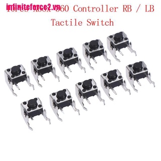 [IN2VN]10Pcs RB / LB bumper button tactile switch for Xbox One Xbox 360 controller