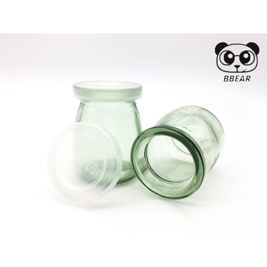 Combo 12 Hủ Đựng Sữa Chua Thủy Tinh 100ml Nắp Nhựa, Hũ Đựng Gia Vị, Chưng Yến