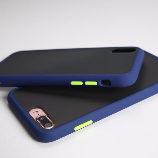 Ốp lưng Iphone 6-7-8 / 6plus - 7plus - 8 plus / XR cao su non trong nhám viền màu chống vân tay | BigBuy360 - bigbuy360.vn