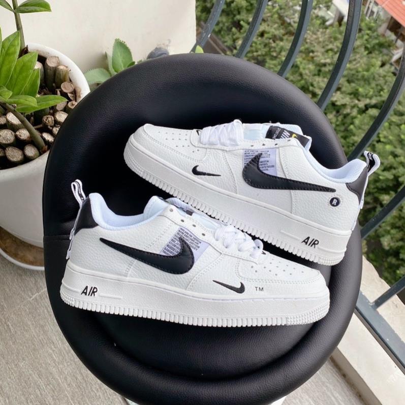 Giày Sneaker Af1 Utility TM Trắng Vạch Đen-Ảnh Thật