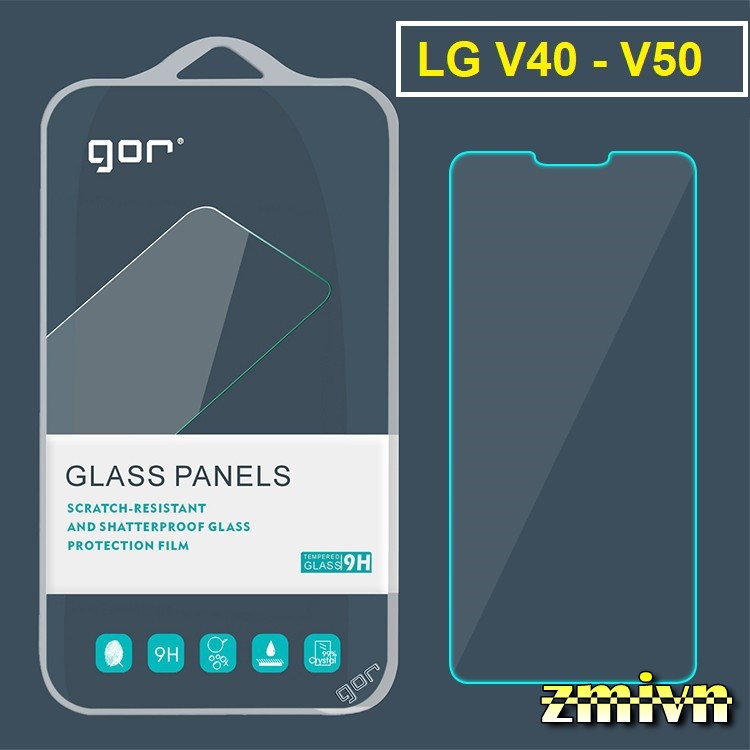 [Fullbox] BỘ 2 KÍNH CƯỜNG LỰC GOR LG V50 / V40 THINQ trong suốt không full