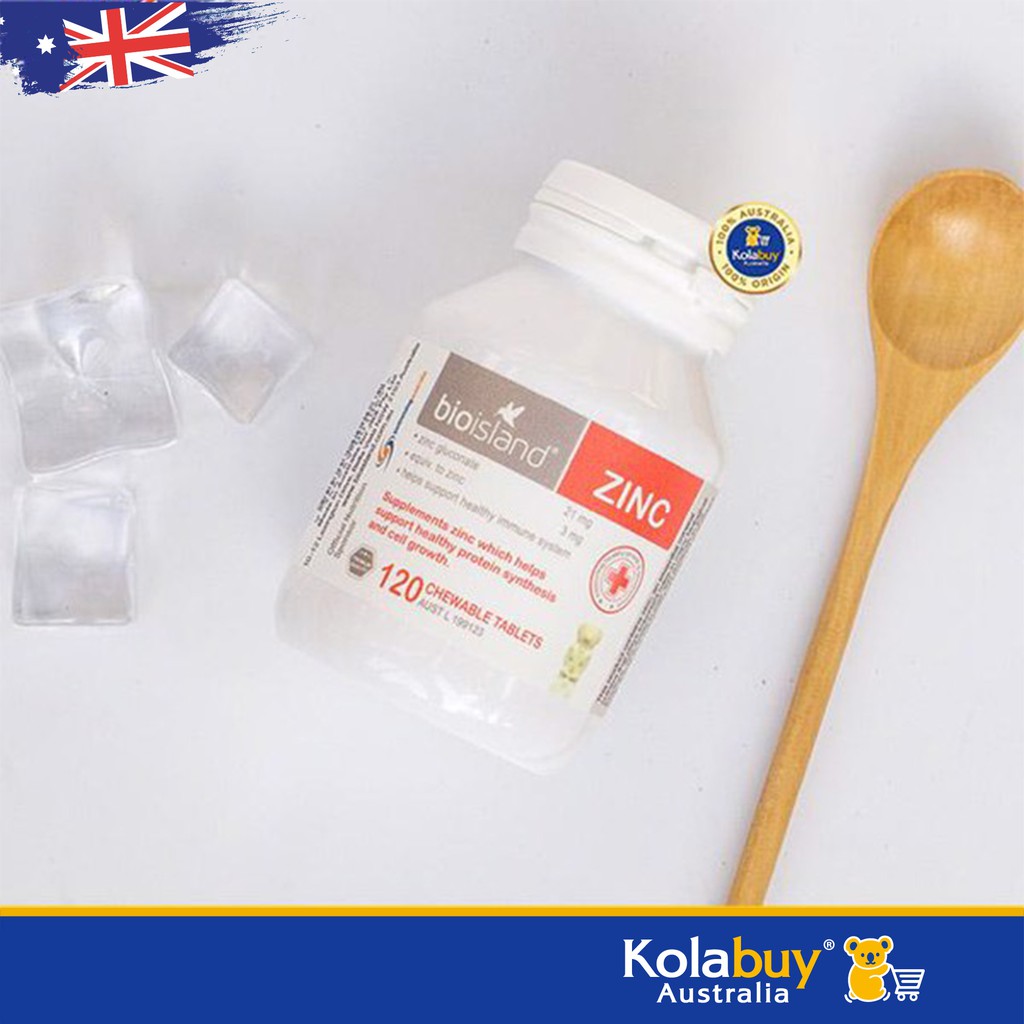 Viên nhai Bổ sung Kẽm cho trẻ của Úc Bio Island Zinc 120 Viên | BigBuy360 - bigbuy360.vn