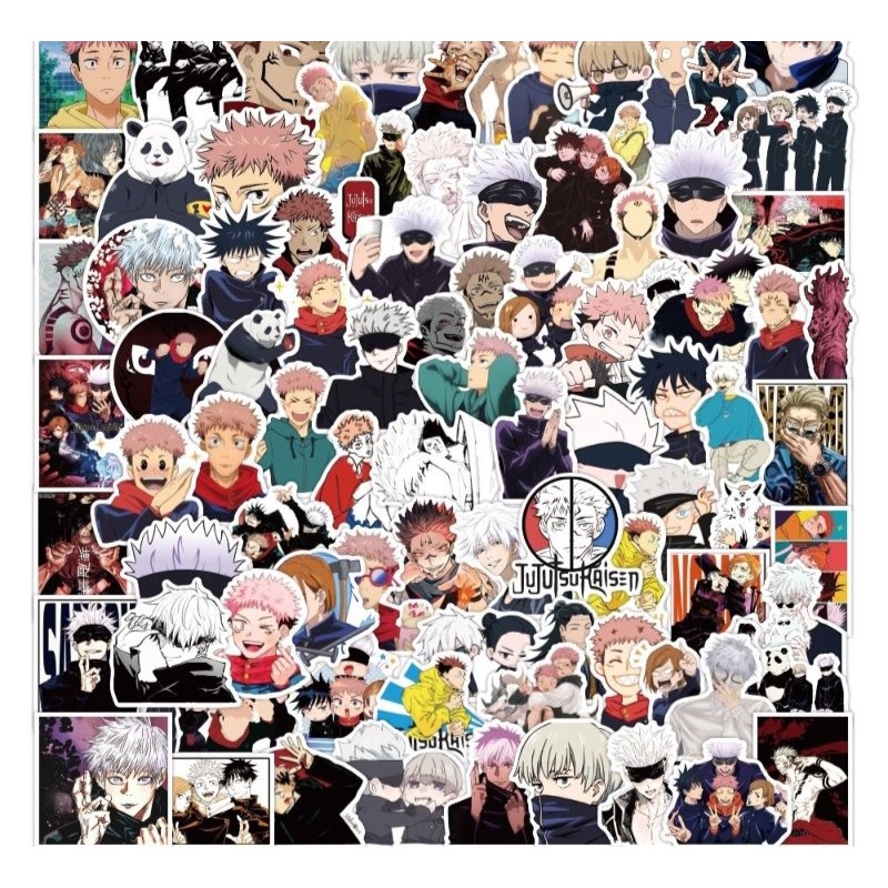 Sticker Jujutsu Kaisen - Miếng dán decal chống nước hình dán Chú thuật hồi chiến STK08