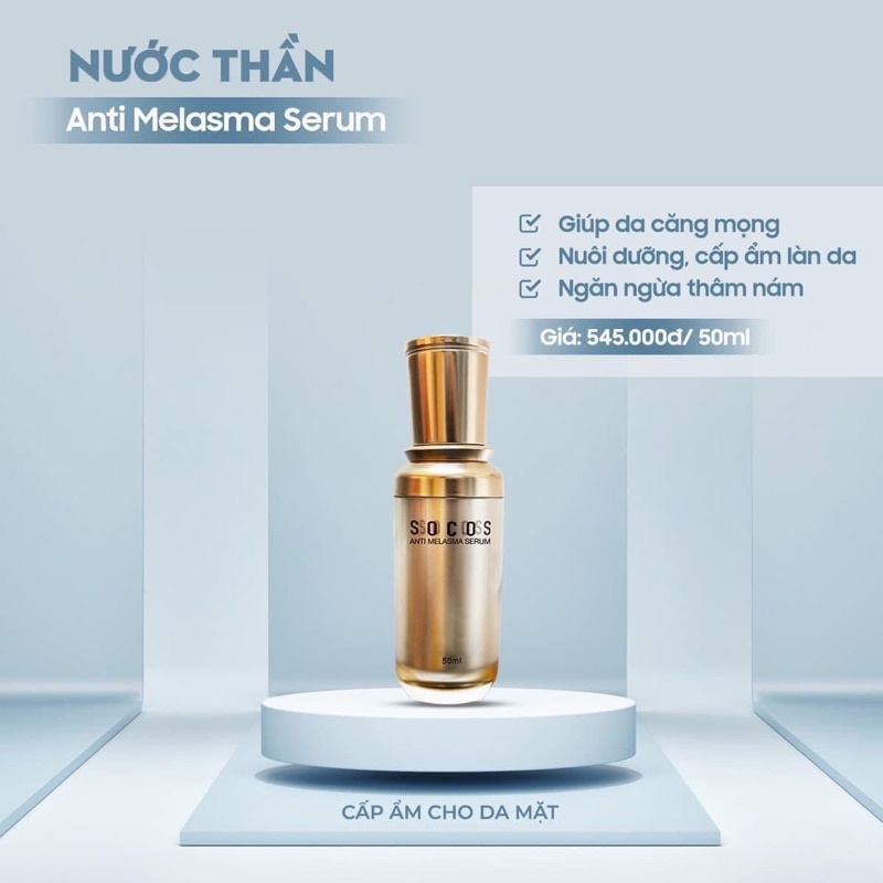 Nước thần Cấp ẩm Chuyên sâu da SOCOS Anti Melasma Serum 50ml