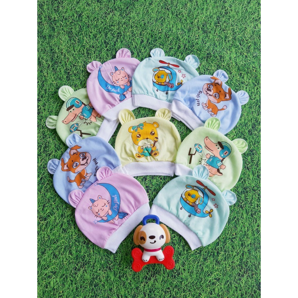 (Sỉ -lẻ) Mũ sơ sinh cotton