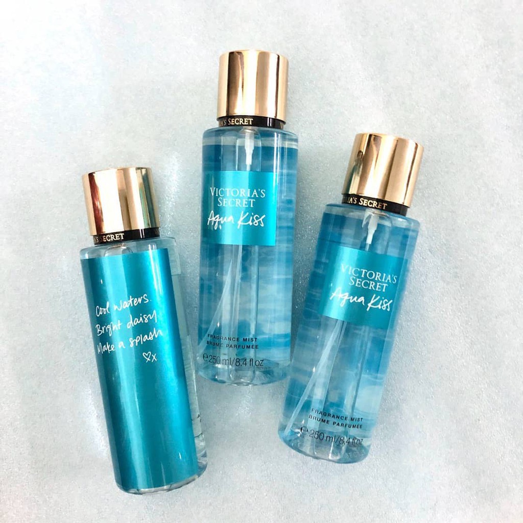 Body mist, Xịt thơm toàn thân Victoria Secret Aqua Kiss 250ml Hương Thơm nhẹ nhàng, Sang Trọng