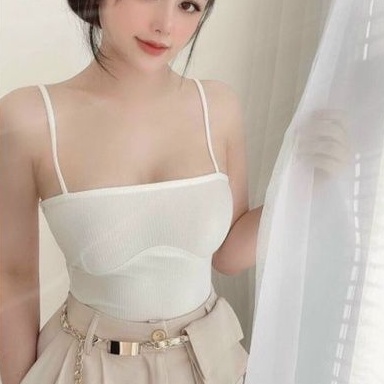 Áo 2 dây có sẵn mod ngực ( Bra Su đúc)PC