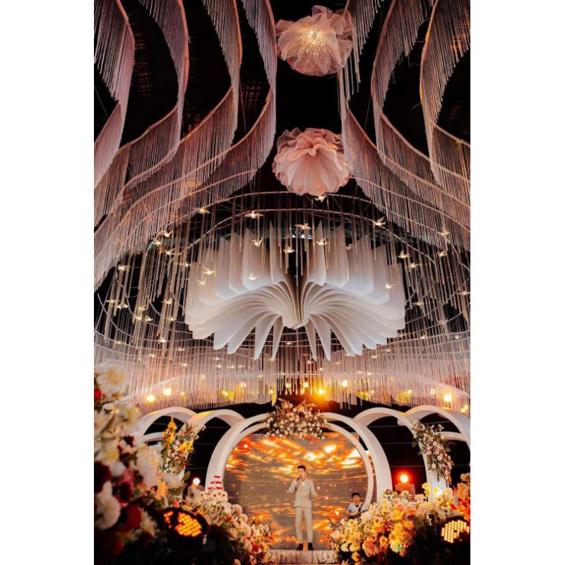 Đèn thả chim trang trí đám cưới