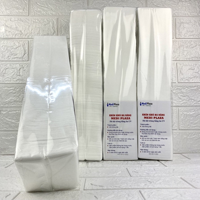 Giấy lau mặt trong thẩm mỹ, Spa (200 tờ/cây) - Khăn giấy lau mặt dùng trong Spa loại 1