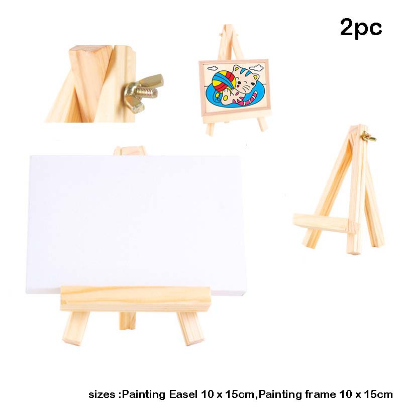 Bộ khung mini dùng vẽ tranh canvas 10*15cm thủ công cho bé