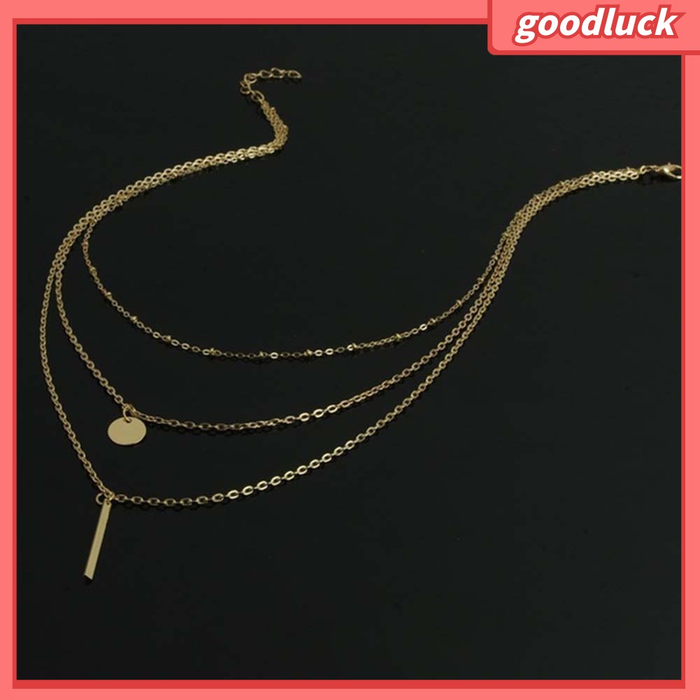 Dây chuyền thiết kế 3 lớp thanh lịch dễ phối đồ