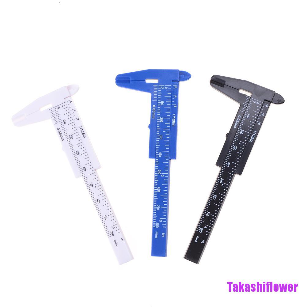 Thước Kẹp Nhựa mini 80mm Tiện Lợi Dễ Sử Dụng