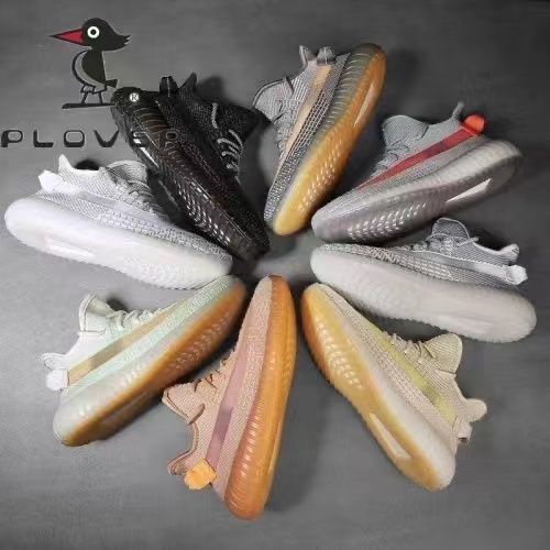 Giày Dừa Nam. Giày Thể Thao Plover Woodpecker 350 Đế Mềm Trọng Lượng Nhẹ In Hình Bắp Rang Bơ Xám Thời Trang Unisex