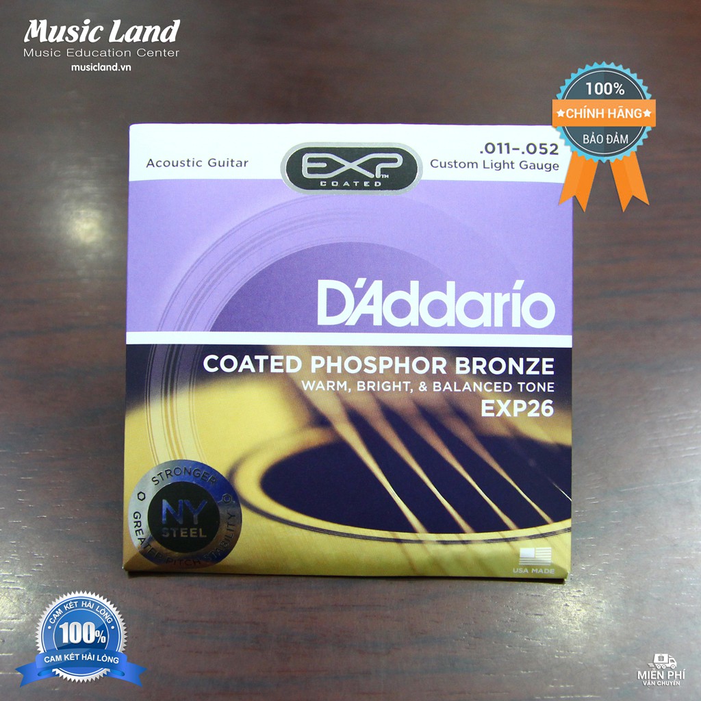 Dây đàn Guitar Acoustic D'Addario EXP26