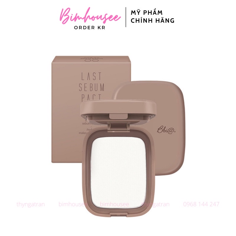 [Bill Hàn] Phấn phủ kiềm dầu Last Sebum Pact Super Clear