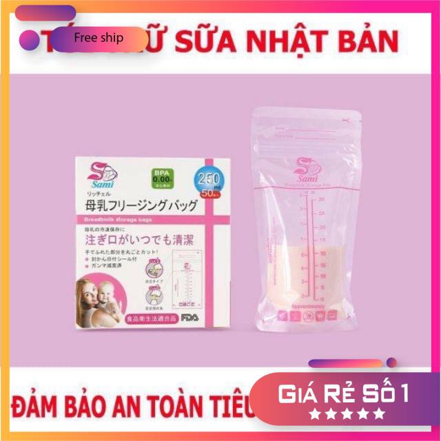 [giảm giá siêu tốt] Túi trữ sữa Gb- baby 250ml( hộp 50 túi)