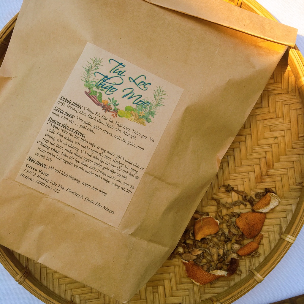 Túi lọc thảo mộc Green Farm túi xông tắm