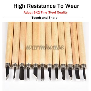 Set 3 / 8 / 12 Dụng Cụ Điêu Khắc Gỗ Thủ Công