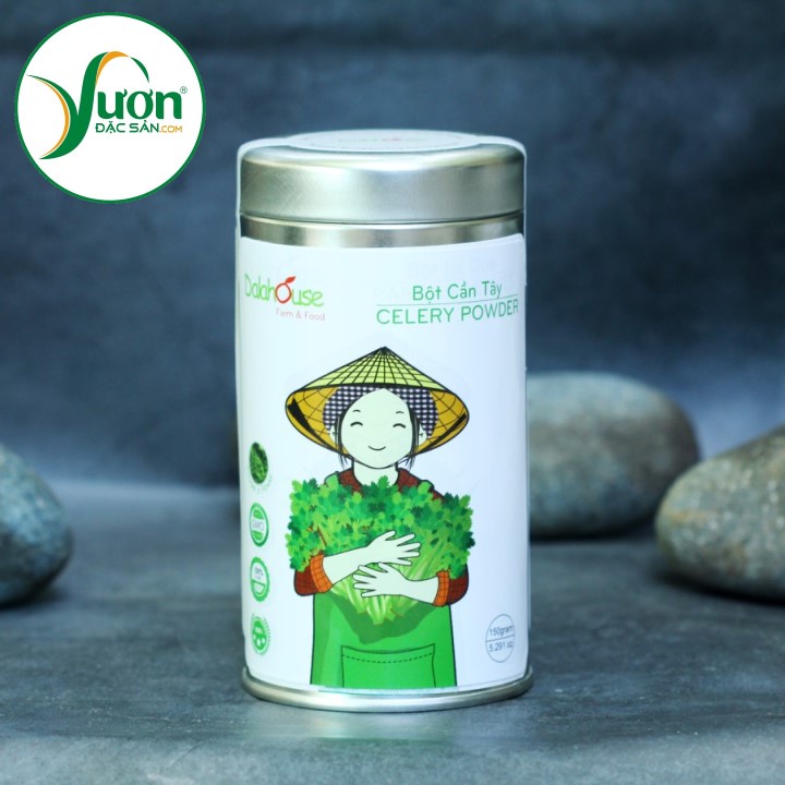 ( Lon 150g ) Bột cần tây hữu cơ nguyên chất Dalahouse bột cần tây sạch cao cấp chính hãng - Vườn Đặc Sản Sài Gòn