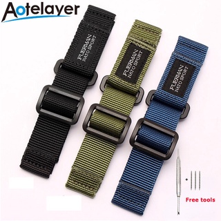 Dây đeo nylon thay thế 20 22 24mm cho đồng hồ thể thao nato