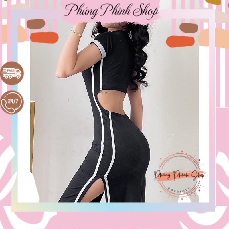 ĐẦM BODY XẺ TÀ KHOÉT EO SANG CHẢNH SEXY