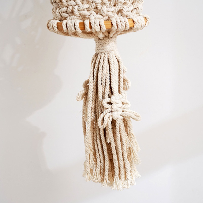 Chậu Trồng Cây Macrame Treo Tường Siêu Lớn