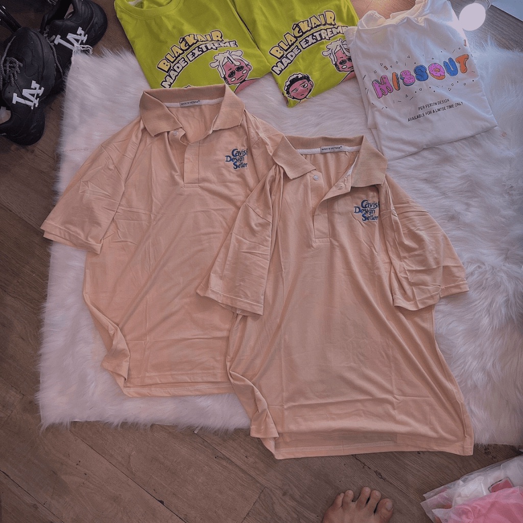 (HCM) Áo thun cổ trụ fom rộng siu xinh , thời trang xinh xỉu , phong cách hàn quốc KOKO MI FASHION