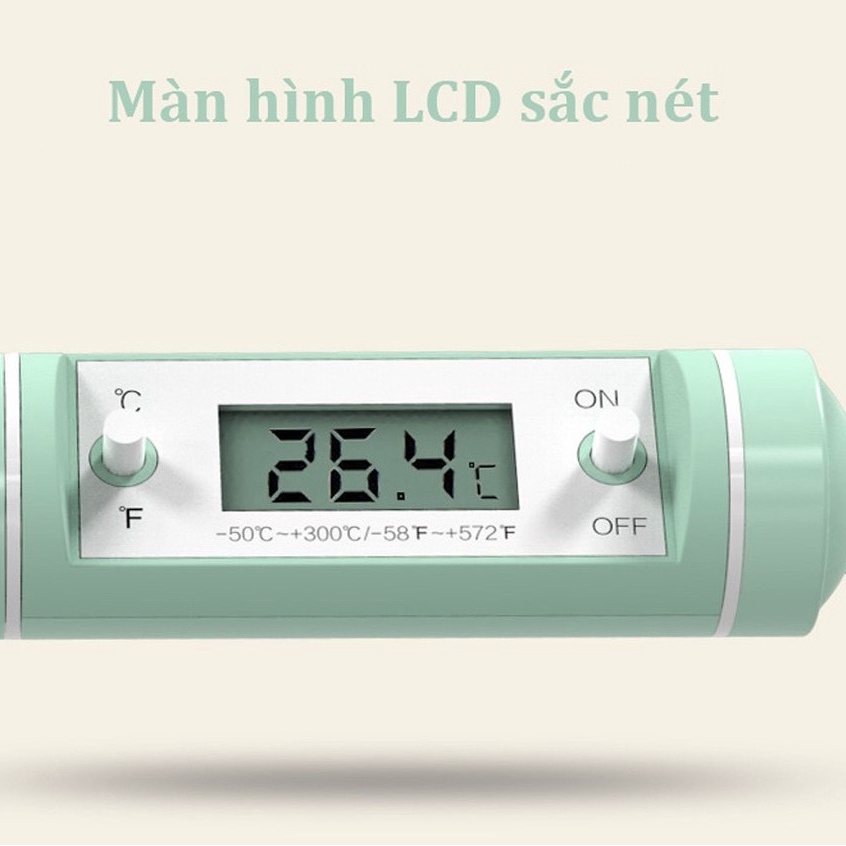 Nhiệt Kế Đo Nước Pha Sữa, Đo Nhiệt Độ Nước, Thức Ăn Misuta, Nhiệt Kế Sang Trọng, Chính Xác Babibu - NKM