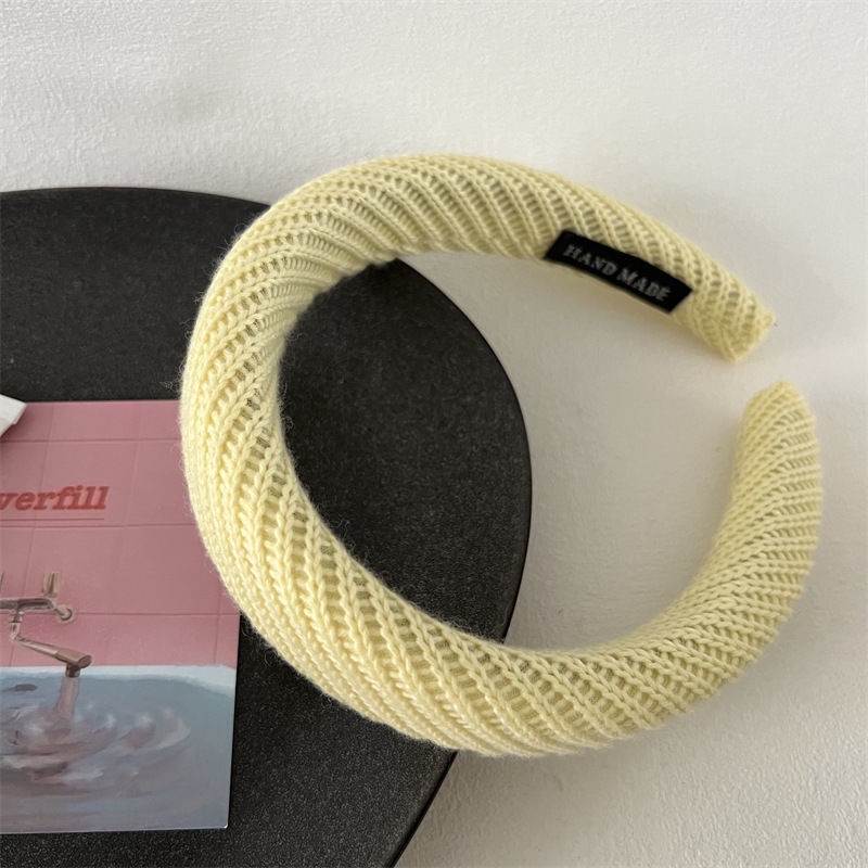 Băng Đô Đan Len Màu Kẹo Ngọt Phong Cách Hàn Quốc Thời Trang Thu Đông Mới 2022