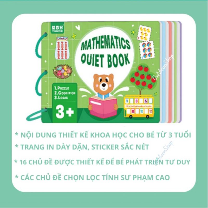 Học liệu Montessori, học liệu bóc dán toán học