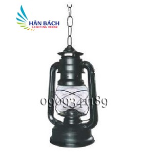 Đèn trang trí thả trần ngoài trời đèn dầu bão tặng bóng đèn led HBVNT990
