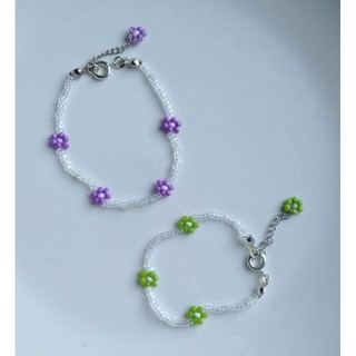 [vòng tay Handmade] vòng tay hạt cườm Flower Beads