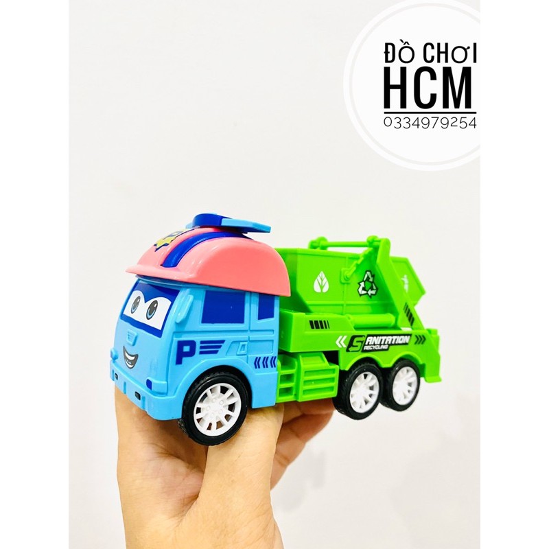 Đồ chơi xe công trình, xe cứu hoả, xe môi trường robocar poli dành cho bé thích mô hình xe ô tô