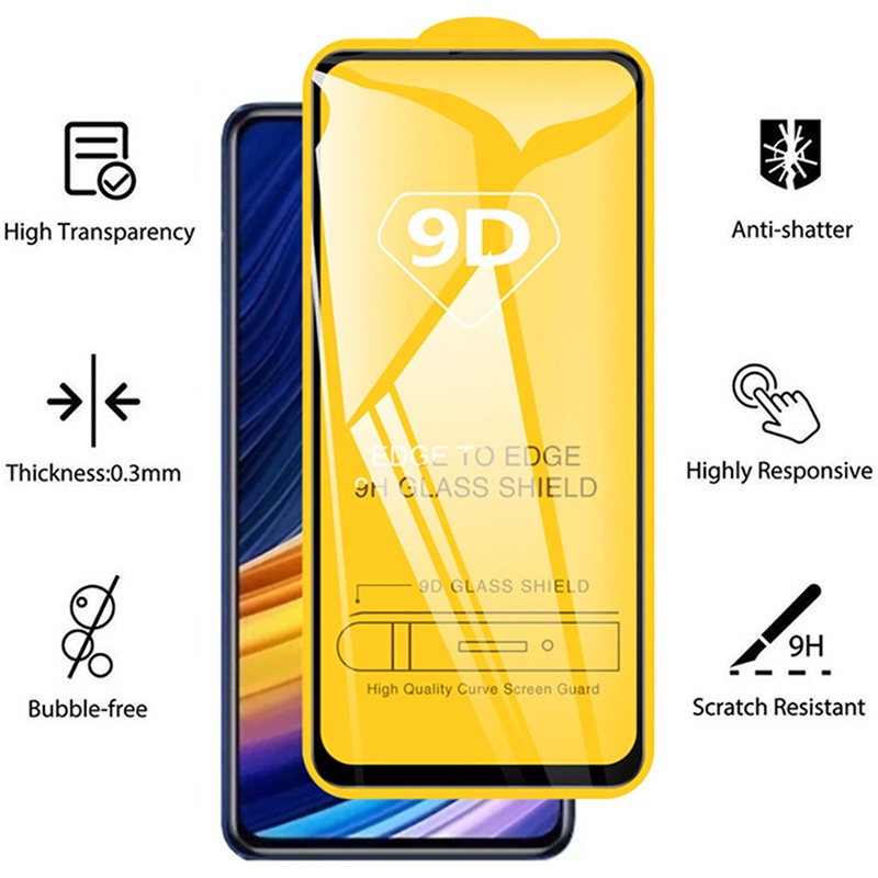 Kính cường lực KOOSUK 9D phủ toàn màn hình cho Pocophone X3 NFC Poco M3 Pro M4 F3 GT