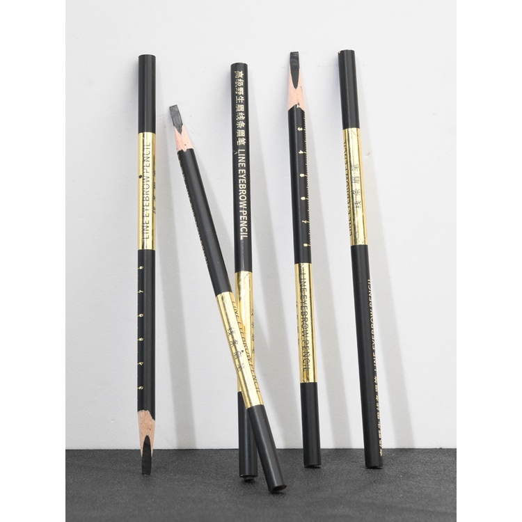 Bút Chì Kẻ Lông Mày Lõi Cứng Màu Đen Chống Nước Chất Lượng Cao