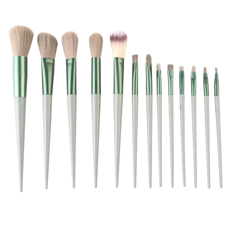 Set 13 Cọ Trang Điểm Bốn Mùa Màu Xanh Dương Sửa Chữa Che Khuyết Điểm Phấn Má Hồng Phấn Mắt Bóng Cao