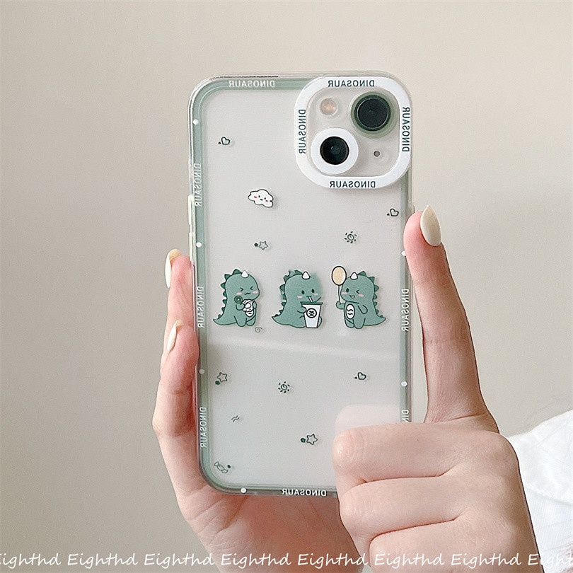 Ốp Điện Thoại Silicone Mềm Chống Sốc In Hình Khủng Long Cho iPhone 13 12 11 Pro Max X XR Xs Max 6 7 8 Plus SE 2020