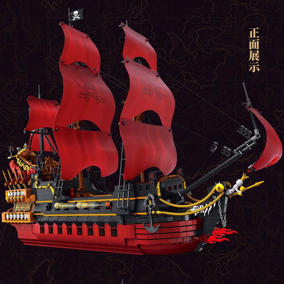 Đồ chơi lắp ráp mô hình Moc Queen Pirates Revenge DK 6002 Tàu Sự Trả Thù Của Nữ Hoàng Anne CỠ LỚN