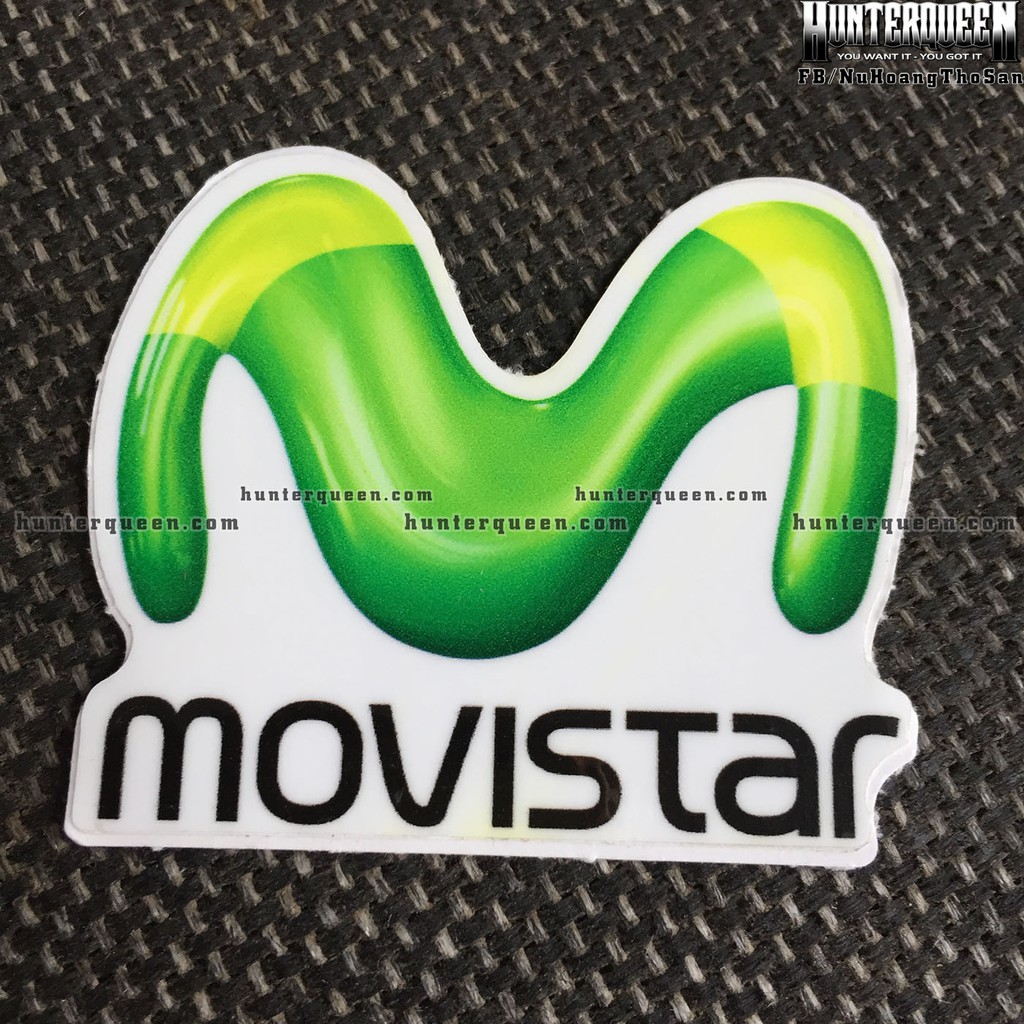 Movistar 3B[5.7x5cm] decal cao cấp chống nước, sắc nét, bền màu, dính chặt. Hình dán logo trang trí mọi nơi