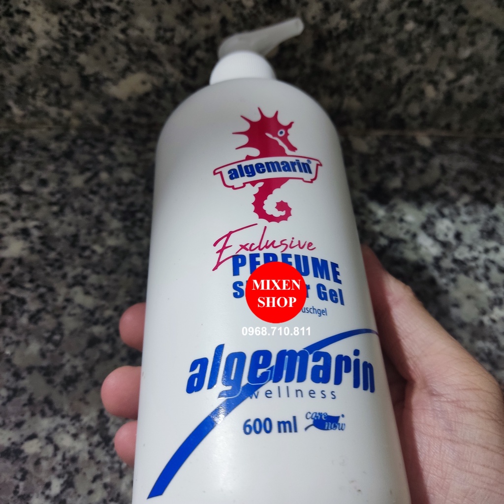 {Chính hãng - Ảnh thật} Sữa tắm cá ngựa Algemarin Đức - chai vòi lớn 600 ml