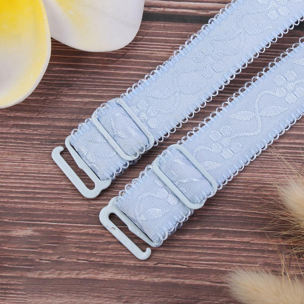 Bộ 2 Cặp Dây Áo Ngực Co Giãn Thêu Họa Tiết Thời Trang Có Thể Tháo Rời