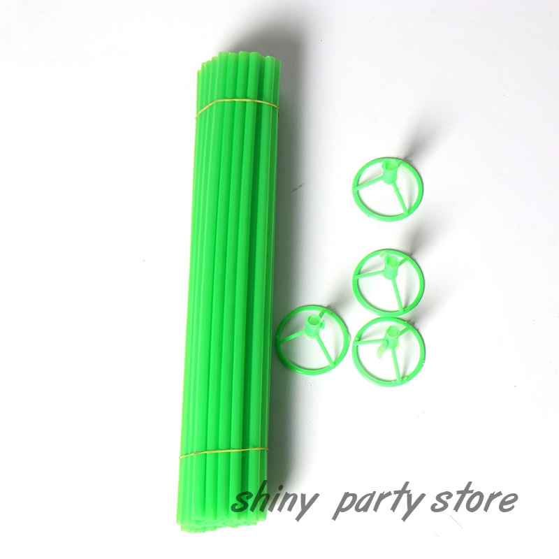 Set 10 Thanh Đỡ Bong Bóng Bằng Nhựa Dày 40cm Trang Trí Tiệc Sinh Nhật / Đám Cưới