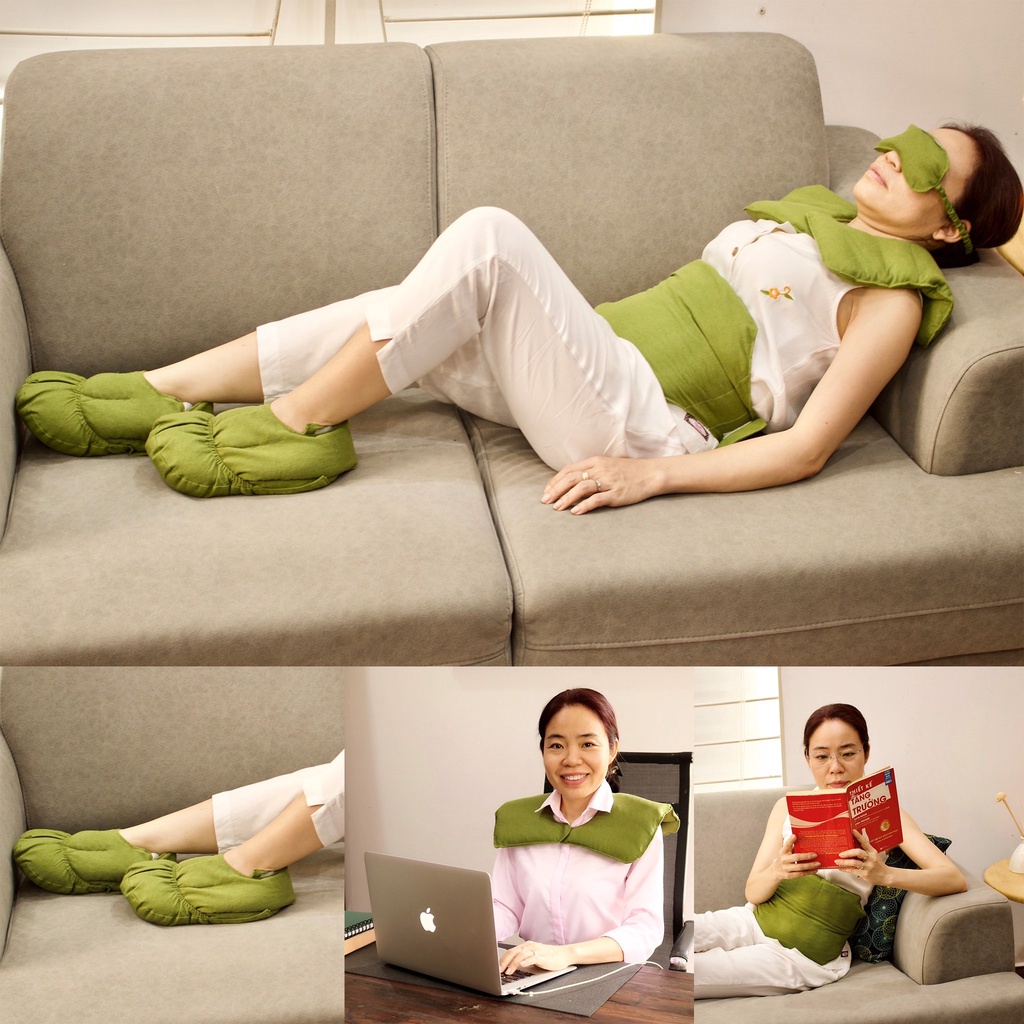 Combo túi chườm vai/lưng/bụng/chân/mắt Himalaya chiết xuất thảo mộc giảm đau nhức