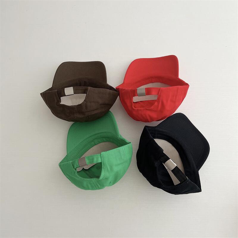 Mũ Lưỡi Trai Màu Trơn In Chữ N Thời Trang Hàn Quốc Dành Cho Trẻ Em