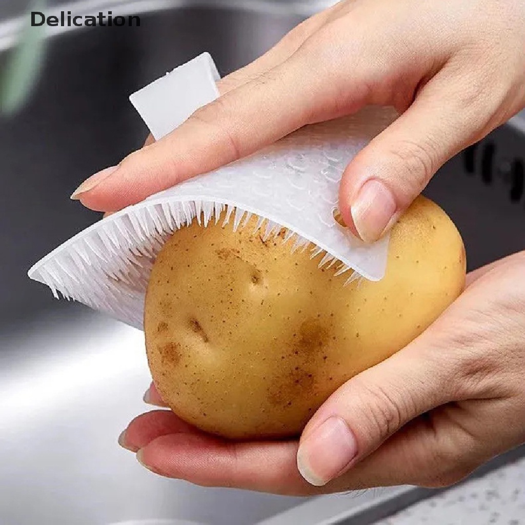 Bàn Chải Vệ Sinh Rau Củ Quả Đa Năng Tiện Dụng Cho Nhà Bếp