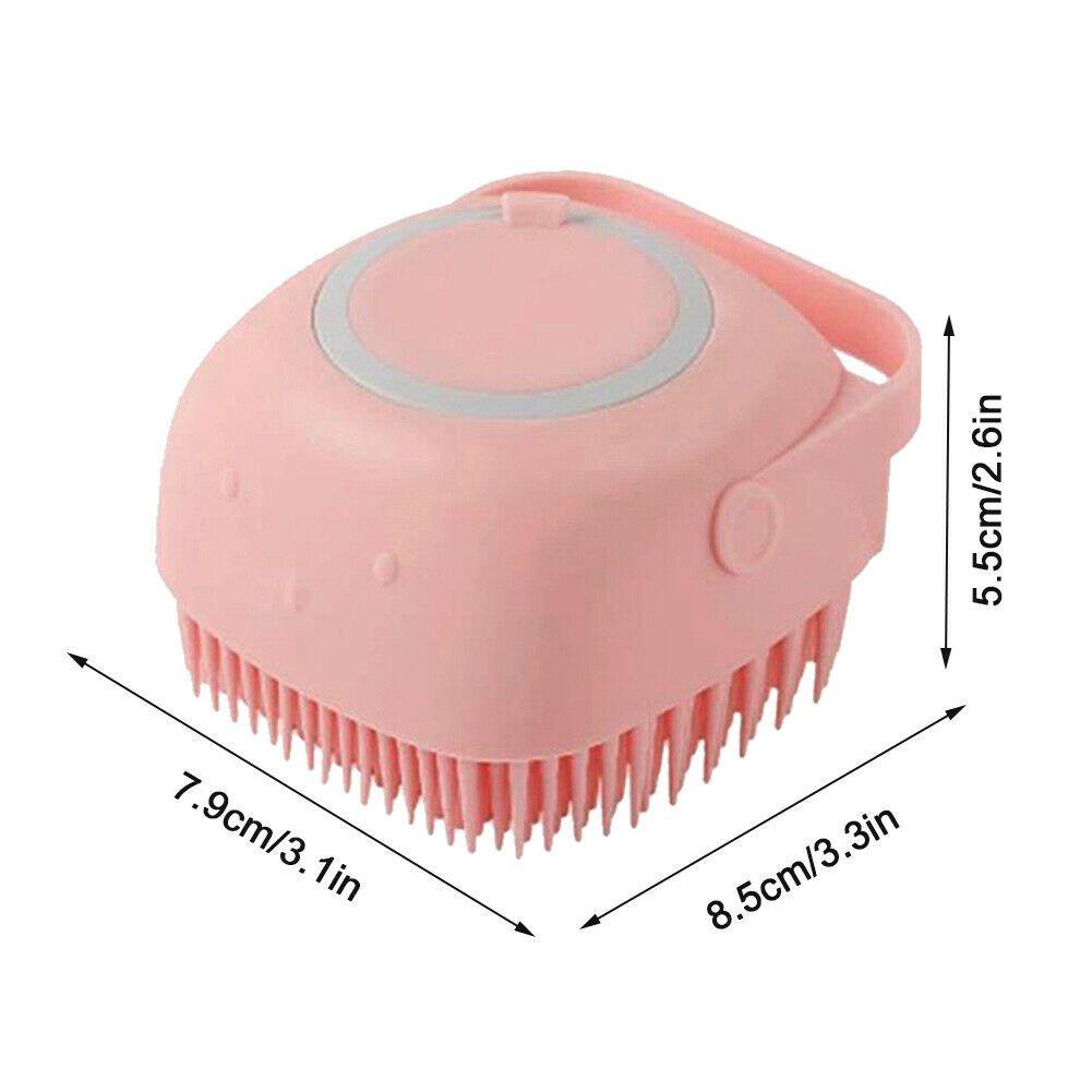 LAYOR1 Bàn Chải Tắm Cho Thú Cưng Bằng Silicone