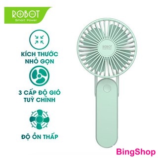 Quạt Mini Cầm Tay Power Bank 2000mAh 3 Tốc Độ Gió -ROBOT RT-BF11- BH 1 ĐỔI 1 12 THÁNG--Hàng Chính Hãng